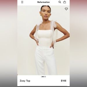 Reformation Zoey top